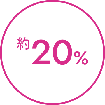 約20%